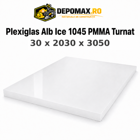 Plexiglas Alb/Ice 1045 PMMA turnat 30 x 2030 x 3050 mm